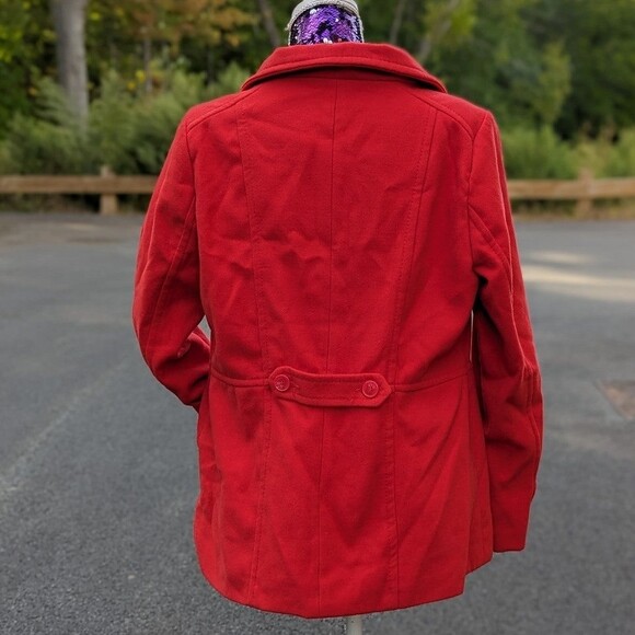 Torrid NWT 0x Large Red Double Breasted Peacoat Coat - Picture 3 of 12